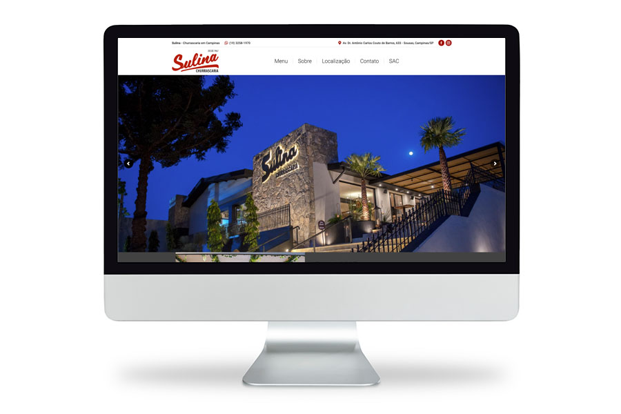 Novo site para restaurante